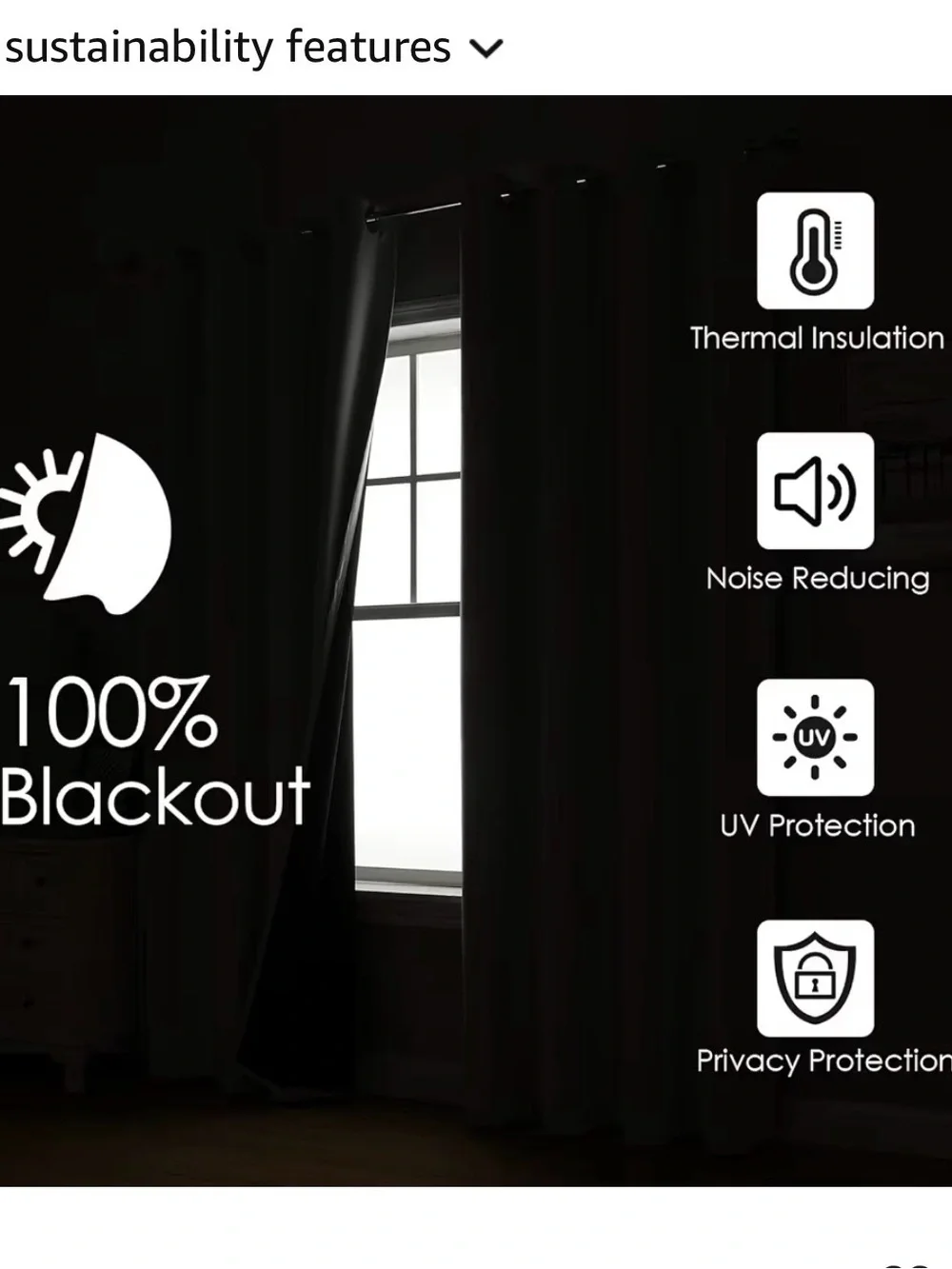 ChrisDowa 100% Blackout Curtains [2 panel pack]
